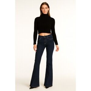 Levi's‎ Vintage 70's Flare Dark Wash Jeans Women's Size 2 Blue Denim